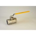 Chicago Valves And Controls 2", FNPT 3600 WOG (Class 1500) SS Ball Valve, API 607 FIRESAFE FS2766DTE020